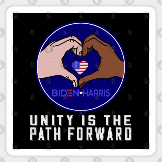 Unity is the Path Forward - Biden Harris Sticker by Jitterfly